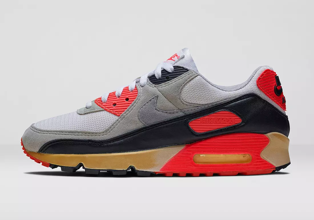 Nike Air Max 90 Infrared Radiant Red 2020 ဖြန့်ချိသည့်ရက်စွဲစျေးနှုန်း