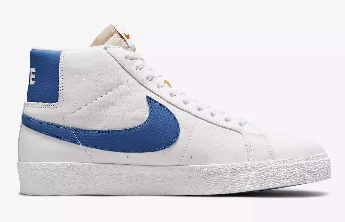 Nike SB Blazer Mid ISO White Blue DH6970-100 ဖြန့်ချိသည့်ရက်စွဲ