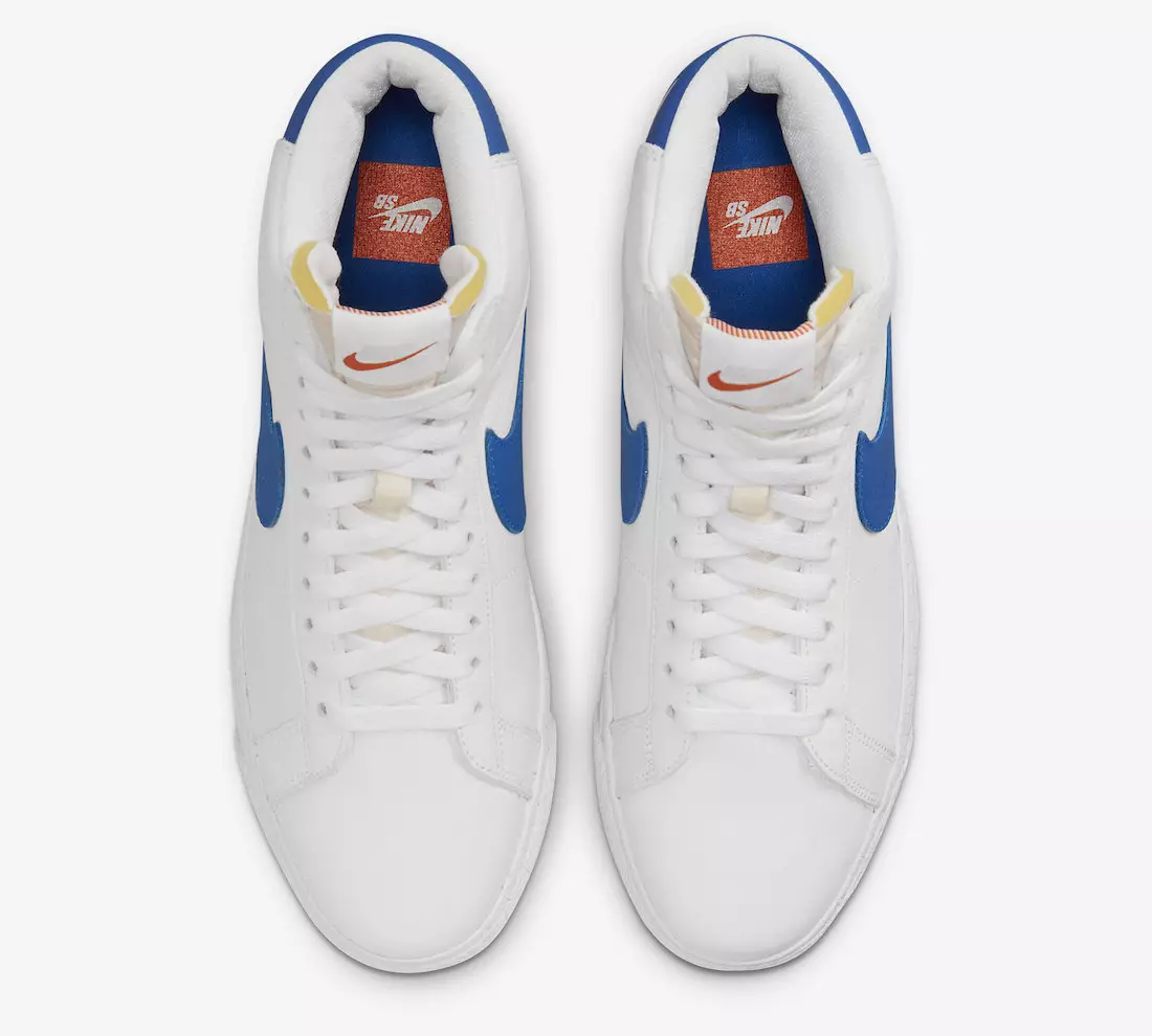 نايك SB Blazer Mid ISO White Blue DH6970-100 تاريخ الإصدار