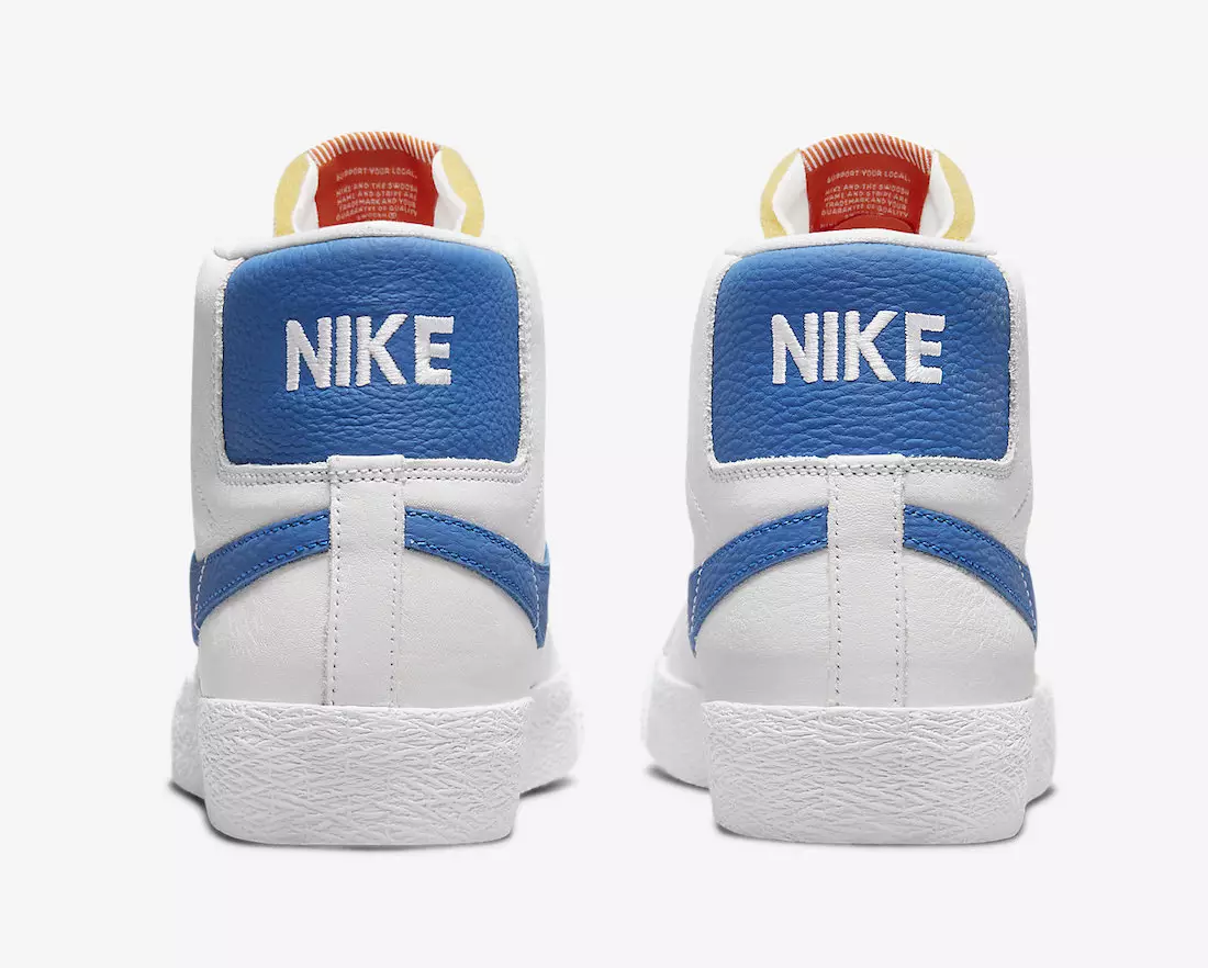 Nike SB Blazer Mid ISO White Blue DH6970-100 Дата випуску