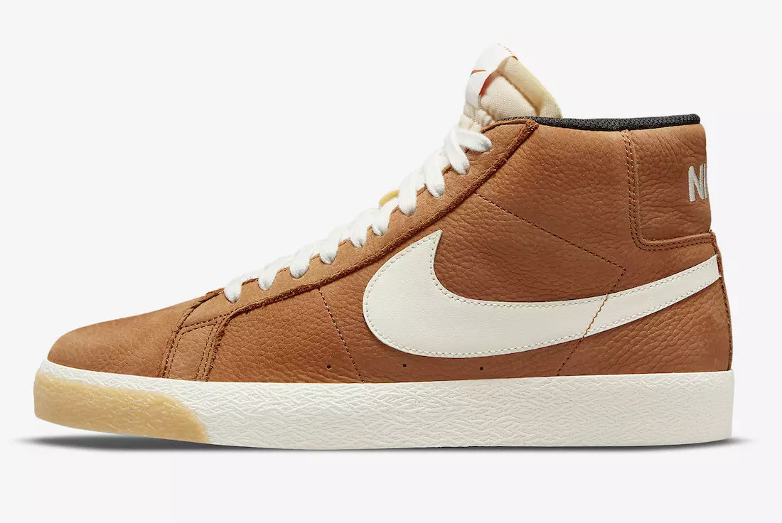 Nike SB Blazer Mid ISO Dark Russet DC8911-200 Utgivelsesdato