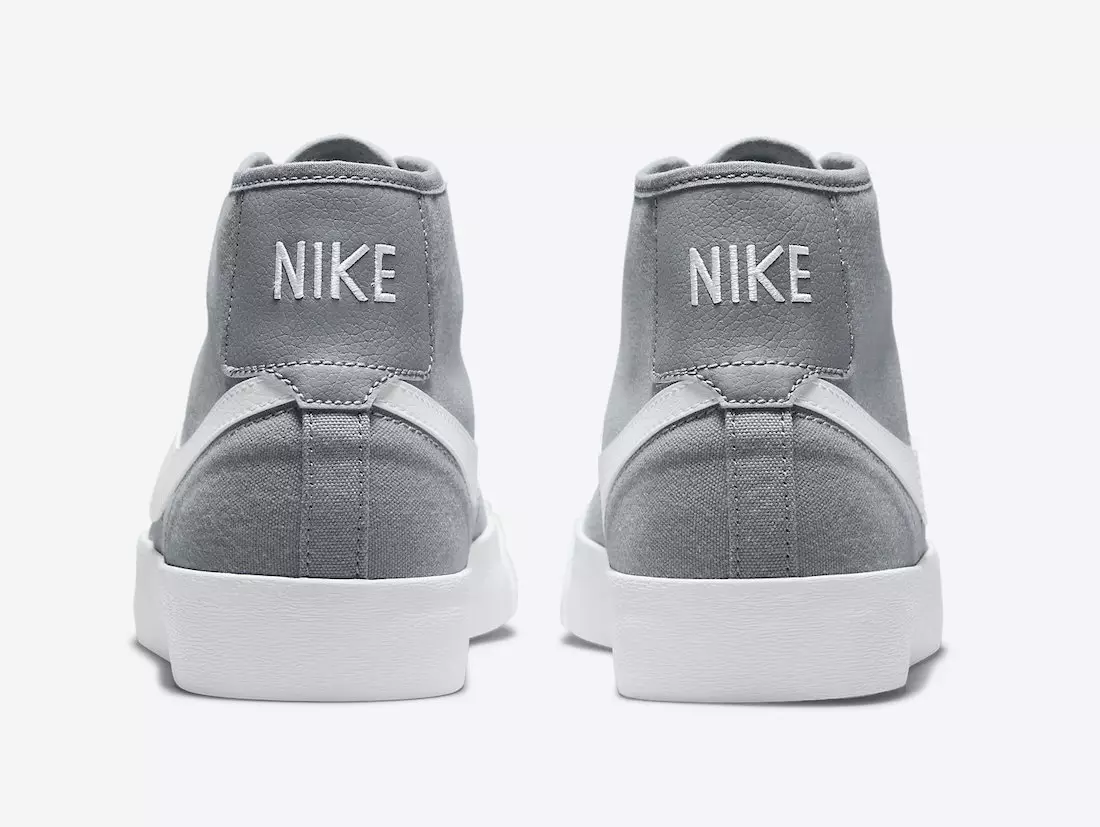 Nike SB Blazer Geriicht Mëtt Grey White DC8901-002 Release Datum