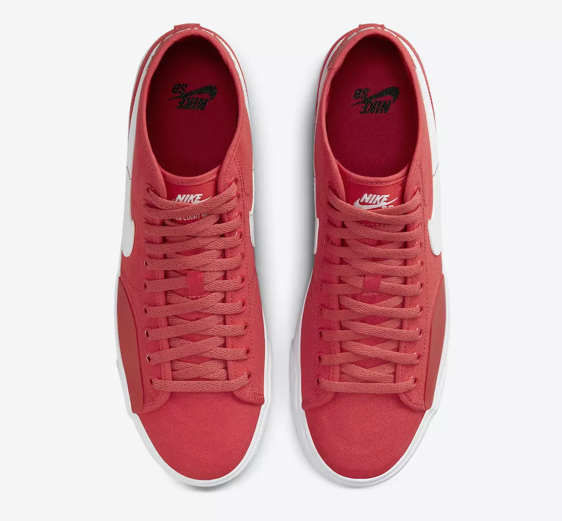 Nike SB Blazer Court Mid Red White DC8901-600 Ημερομηνία κυκλοφορίας