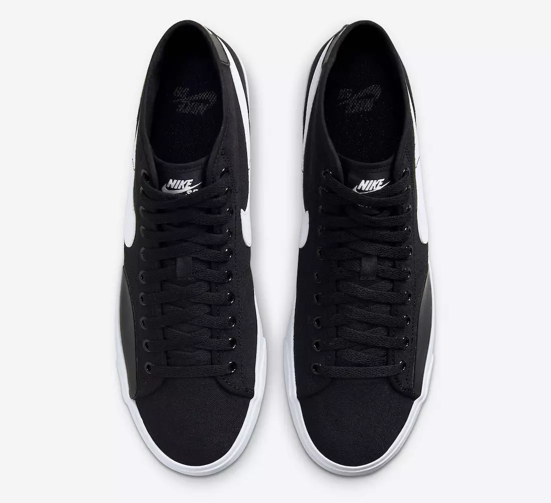 Nike SB Blazer Court Mid Black White DC8901-001 Izlaišanas datums