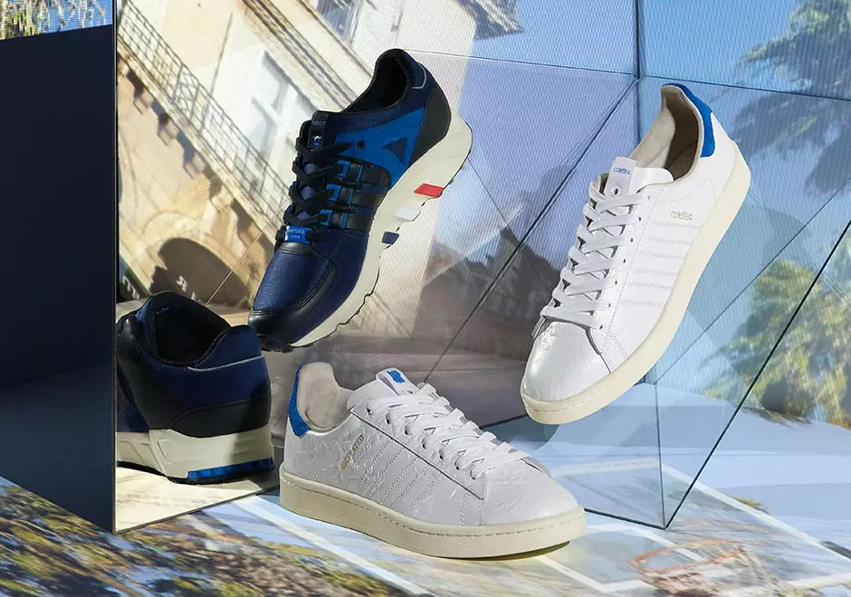 Pacchetto di scambio di scarpe da ginnastica UNDFTD x Colette x adidas Consortium