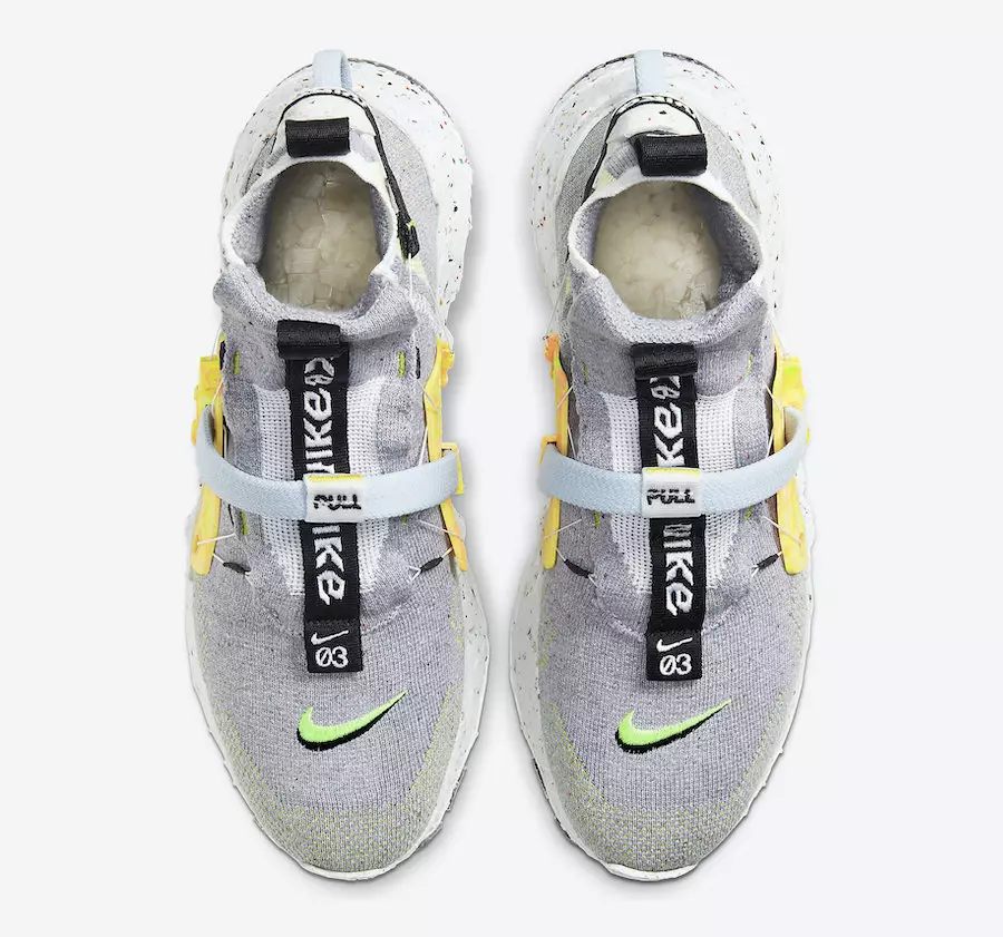 Nike Space Hippie 03 Grey Volt CQ3989-002 Ngày phát hành-1