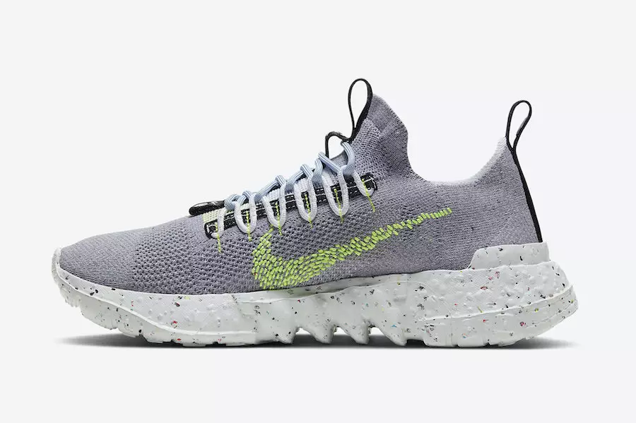 Nike Space Hippie 01 Gray Volt CQ3986-002 Шығарылым күні-1