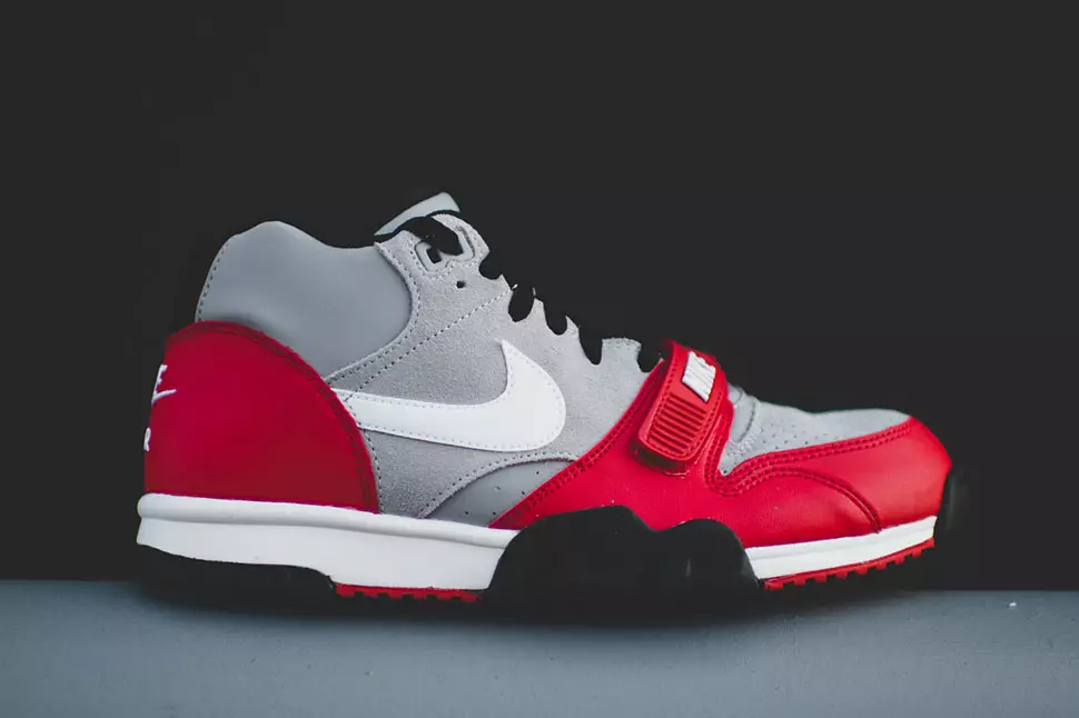 Nike Air Trainer 1 Mid Loup Gris Université Rouge