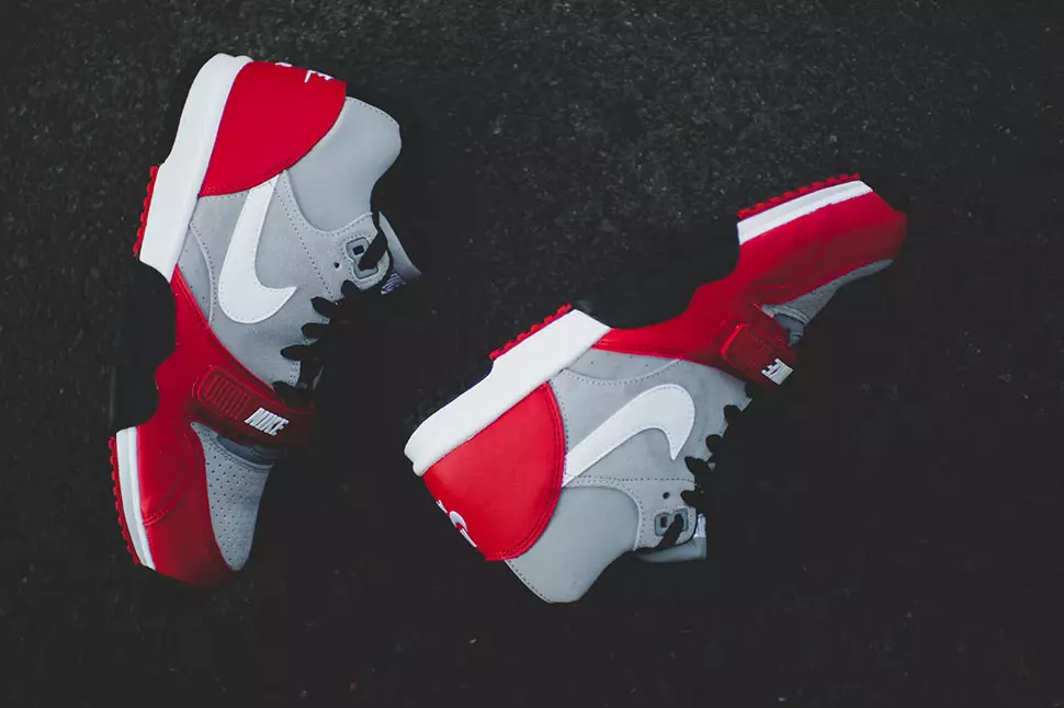 Кроссовки Nike Air Trainer 1 Mid Wolf Grey University Red