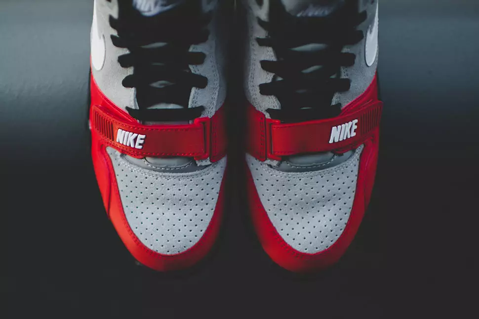 Nike Air Trainer 1 Mid Loup Gris Université Rouge