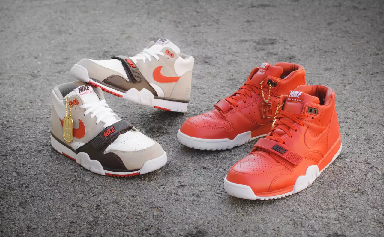 fragmento diseño Nike Air Trainer 1 Roland Garros Pack