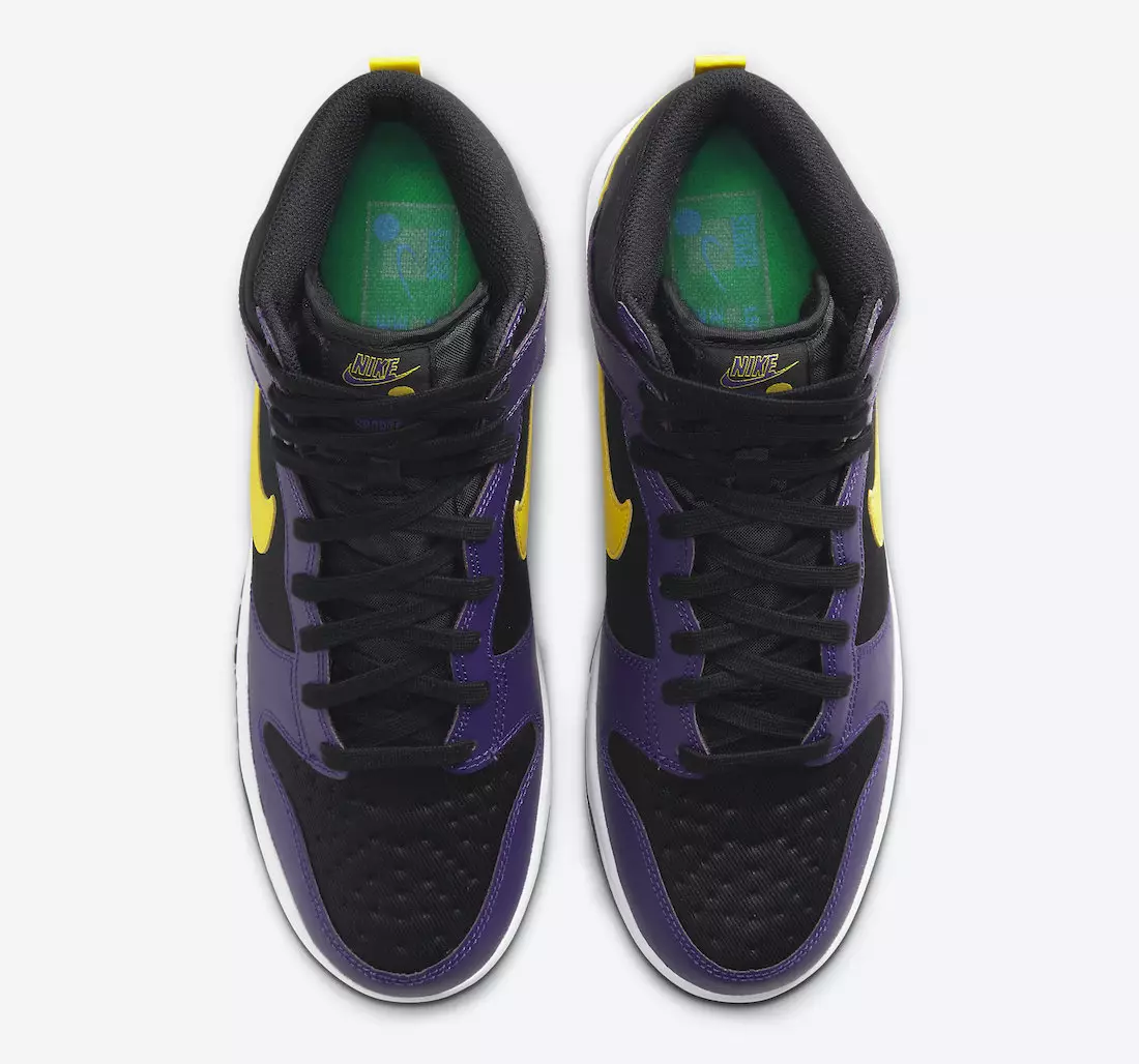 Nike Dunk High EMB Lakers DH0642-001 Թողարկման ամսաթիվ