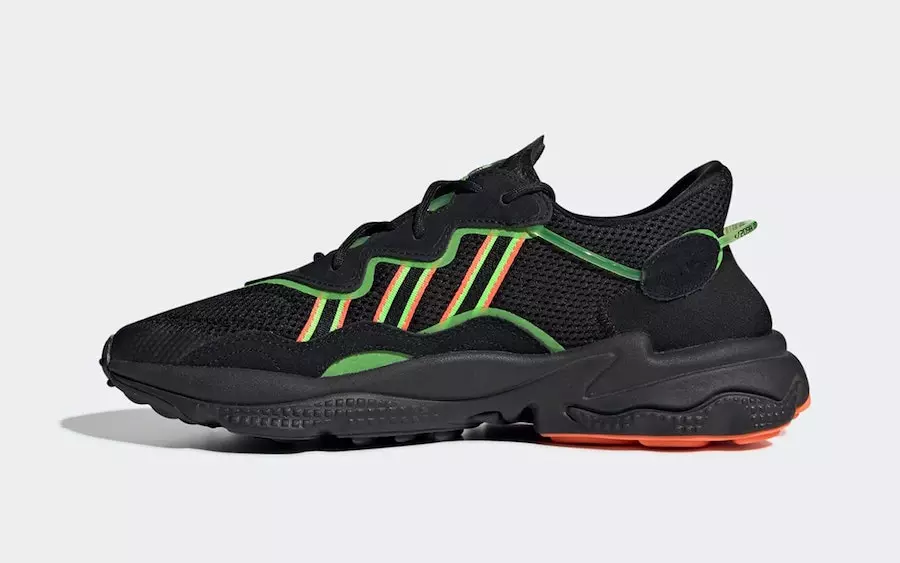 تاریخ انتشار adidas Ozweego Black Orange Green EE5696