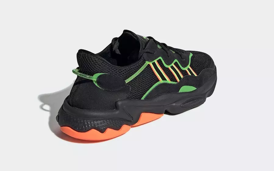 تاریخ انتشار adidas Ozweego Black Orange Green EE5696