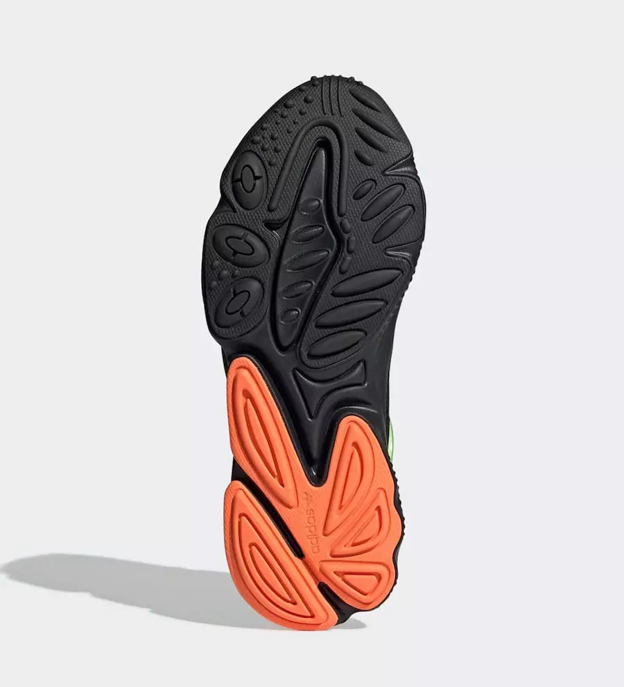 تاریخ انتشار adidas Ozweego Black Orange Green EE5696