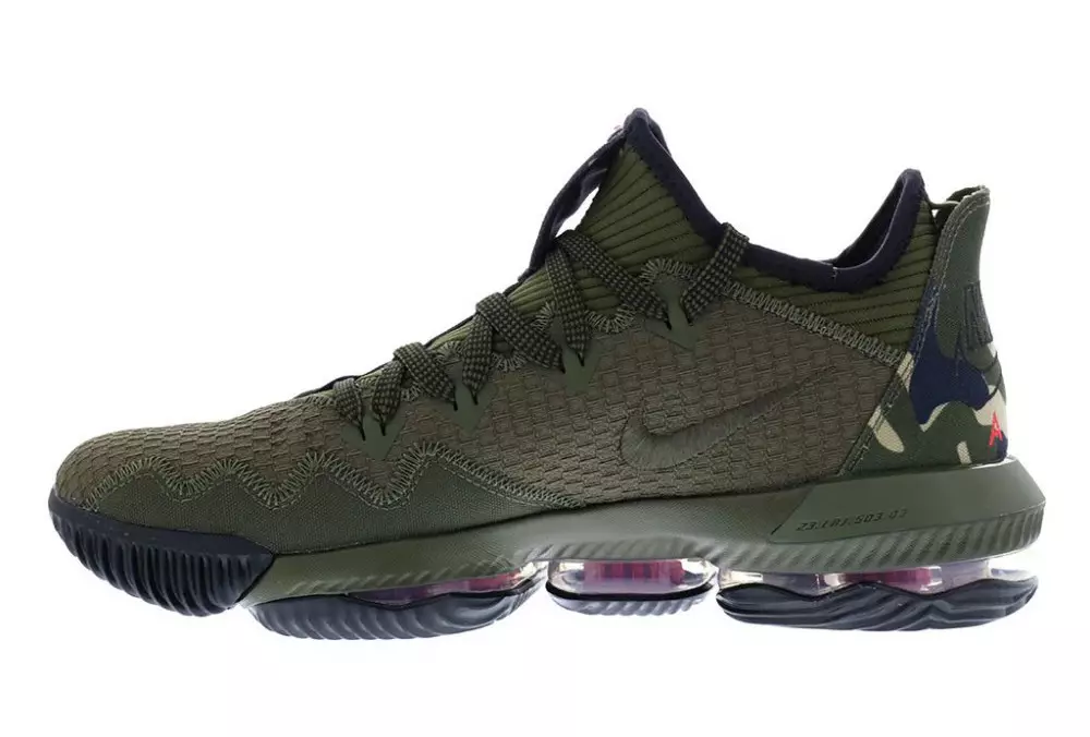 Nike LeBron 16 Low Camo Cargo Khaki CI2668-300 Julkaisupäivä