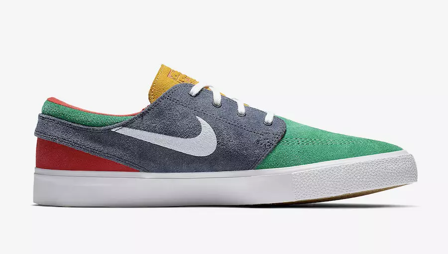 تاریخ انتشار Nike SB Stefan Janoski دانشگاه طلایی ابسیدین سبز شفاف AQ7475-300