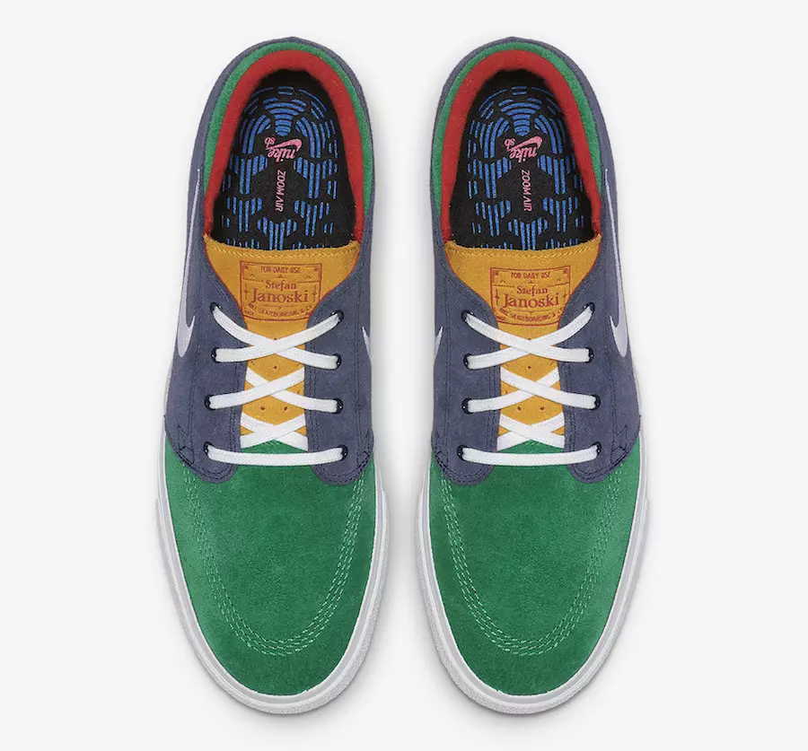 Nike SB Stefan Janoski Lucid Green Obsidian University Gold AQ7475-300 Buraxılış Tarixi