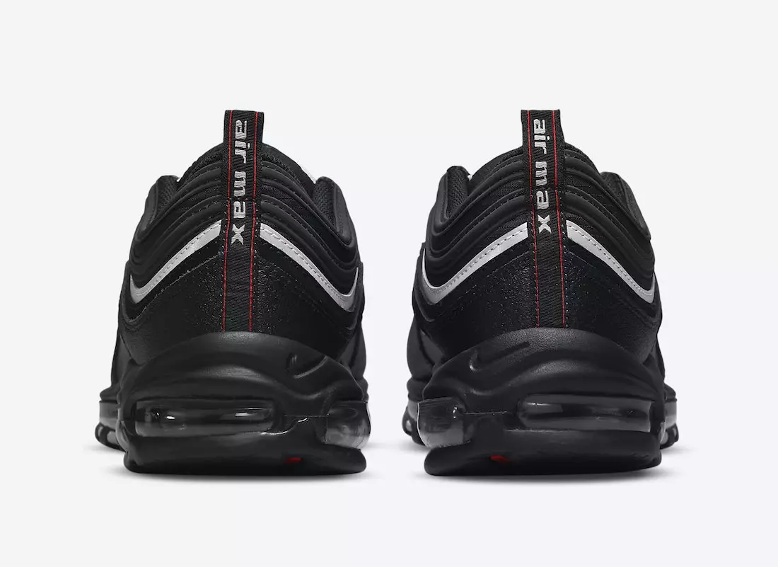 Nike Air Max 97 Svartur Hvítur Rauður DH1083-001 Útgáfudagur