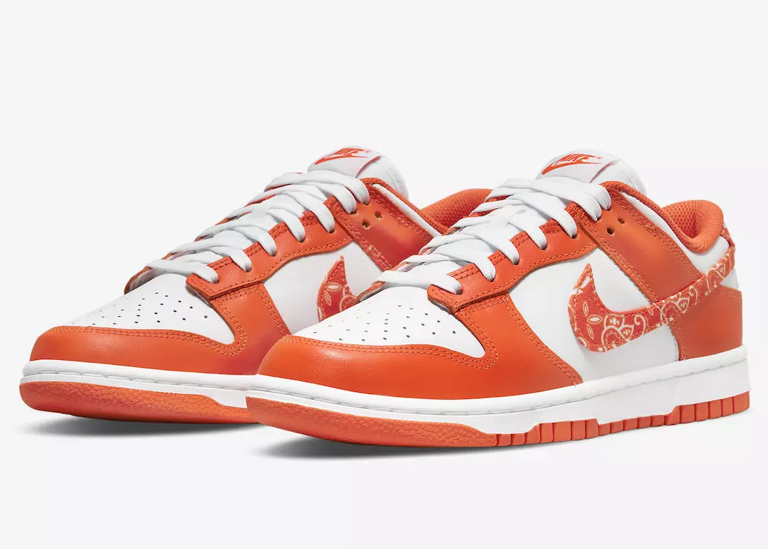 Nike Dunk Low Orange Paisley DH4401-103 Data e publikimit