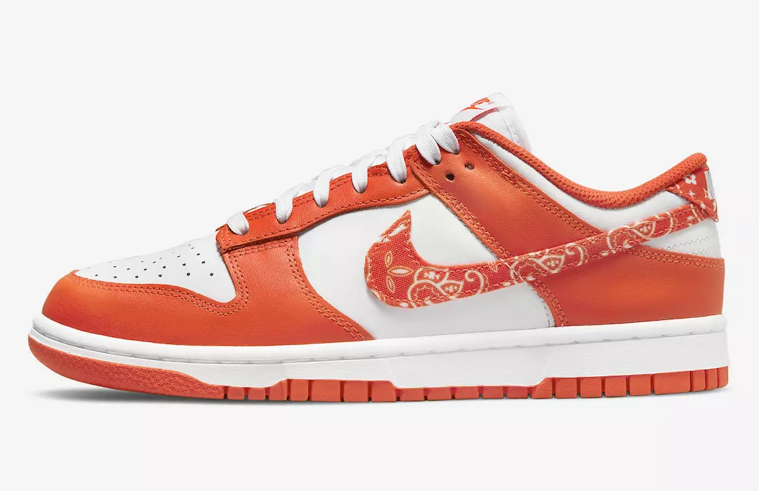 Nike Dunk Low Orange Paisley DH4401-103 Julkaisupäivä