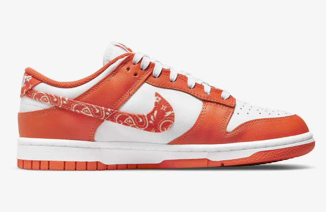 Nike Dunk Low Orange Paisley DH4401-103 Data de llançament