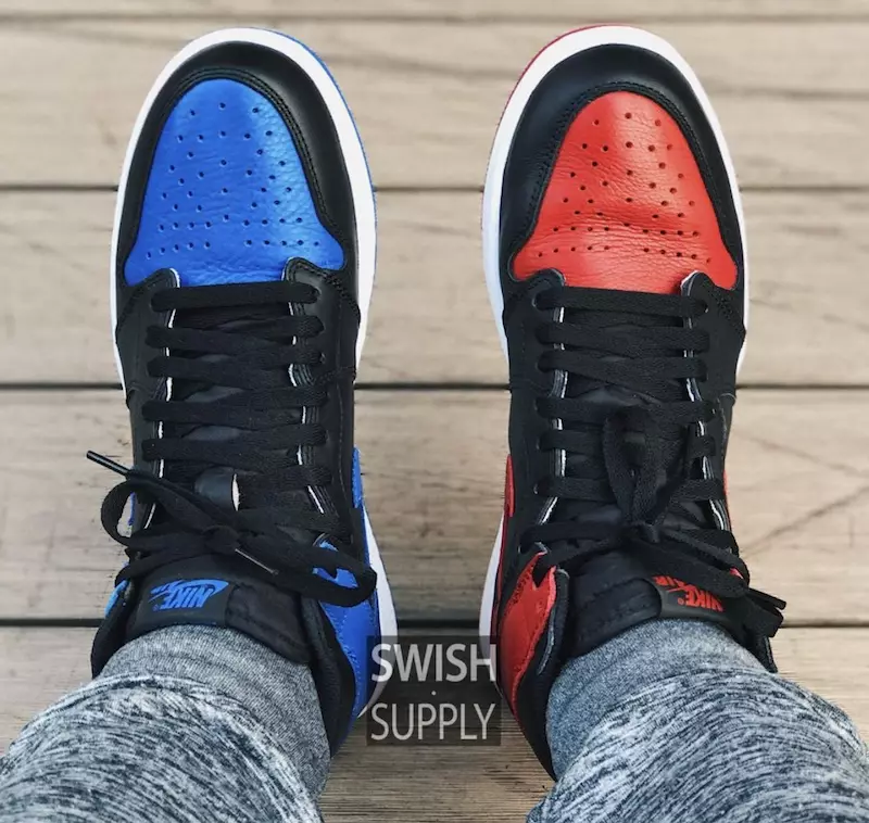 Air Jordan 1 Royal 2017 წლის ფეხზე