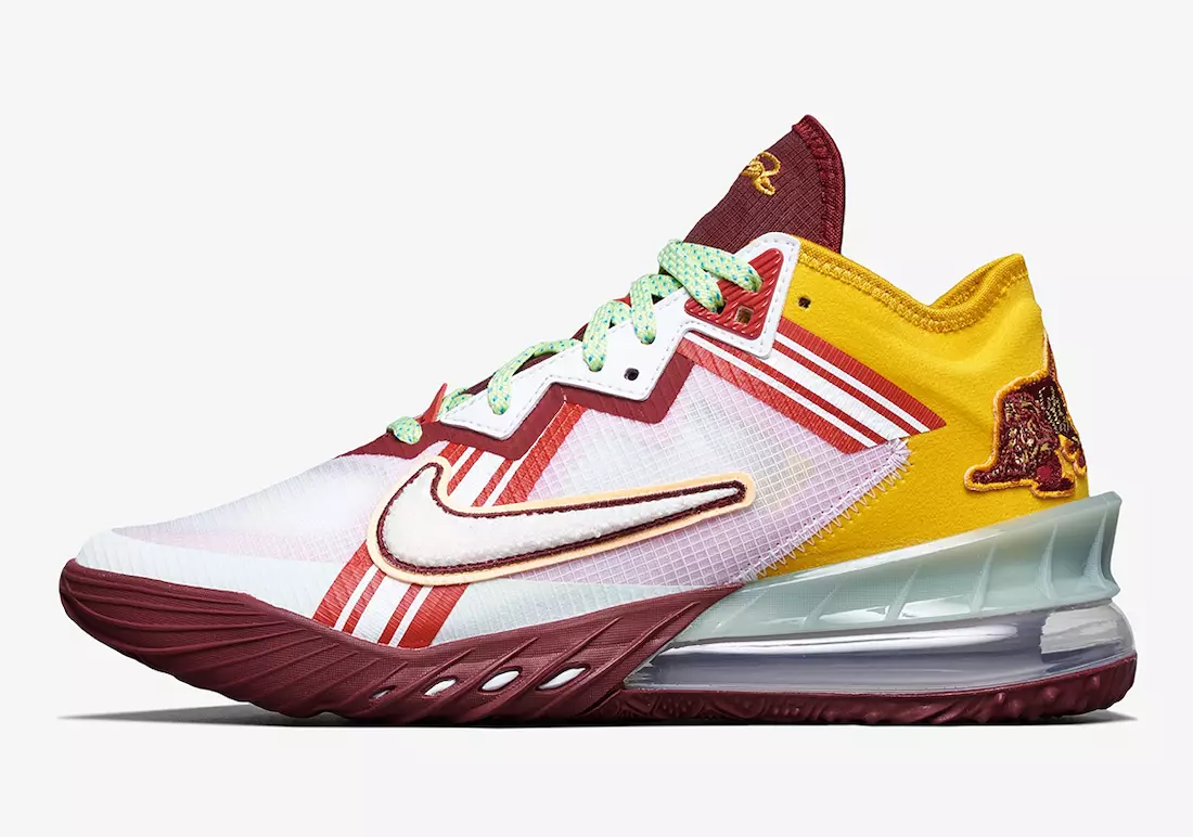 Mimi Plange Nike LeBron 18 madala kõrghariduse CV7562-102 väljalaskekuupäev