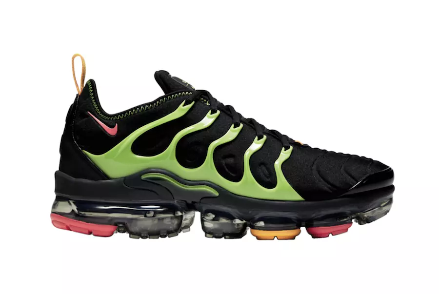 Nike Air VaporMax Plus z nakładkami z tworzywa sztucznego w kolorze limonkowej zieleni