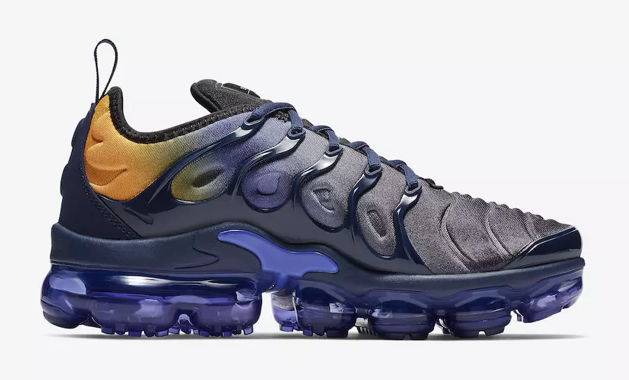 Nike Air VaporMax Plus အပြာရောင် လိမ္မော်ရောင် AO4550-500 ဖြန့်ချိသည့်ရက်စွဲ