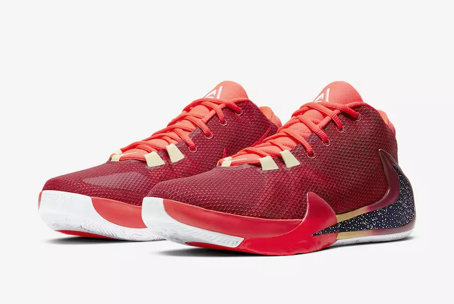 Nike Zoom Freak 1 Bros Noble Red Oíche Oscailte BQ5422-600 Dáta Eisiúna