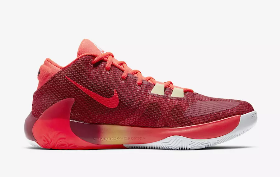 Nike Zoom Freak 1 Bros Noble Red עפן נאַכט BQ5422-600 מעלדונג טאָג