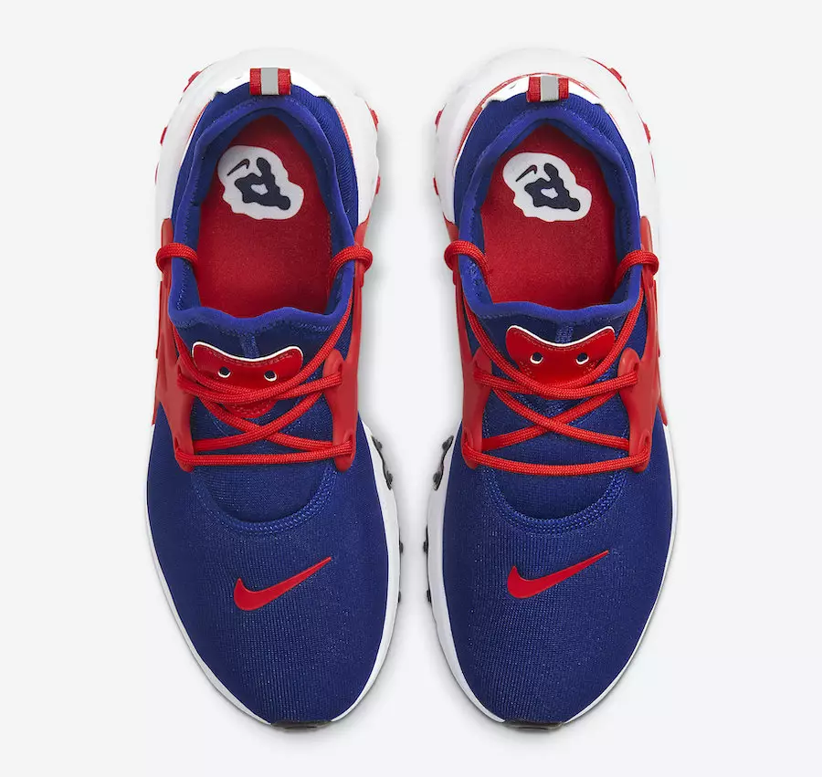 Nike React Presto Obsidian University Red White CW5586-400 Шығарылым күні