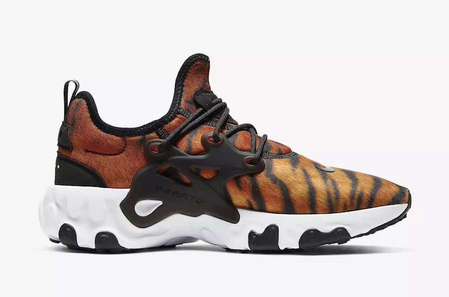 Nike React Presto Tiger CN7664-800 Թողարկման ամսաթիվ