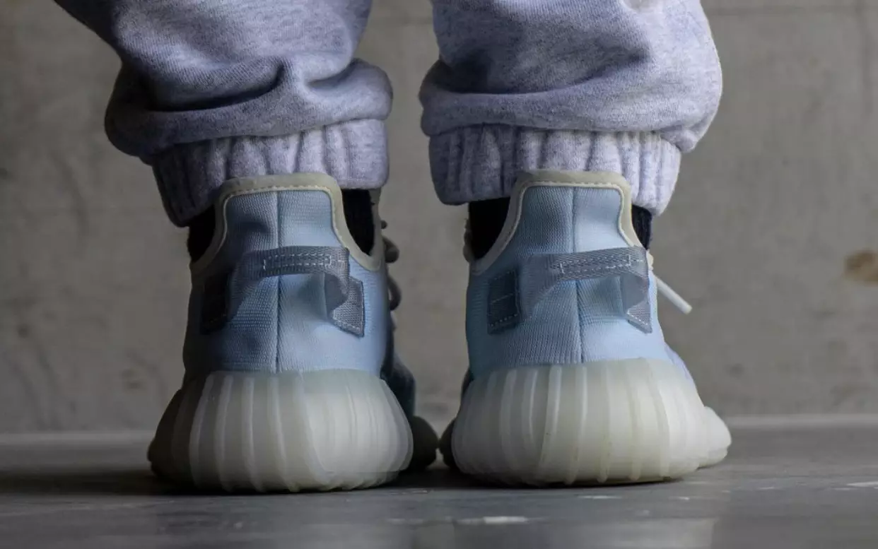 adidas Yeezy Boost 350 V2 Mono Ice GW2869 On-Feet