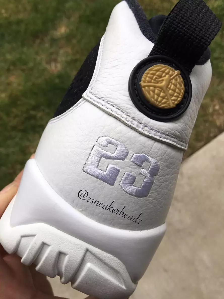 Air Jordan 9 2018 Retro Nero Bianco Oro