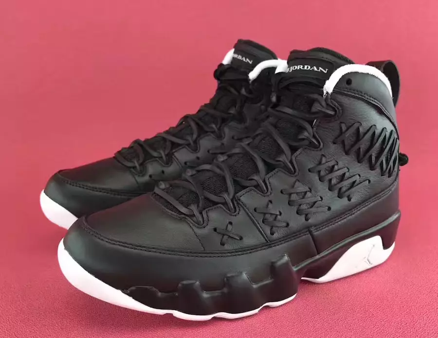 Air Jordan 9 Pacáiste Glove Baseball Leathar Dubh