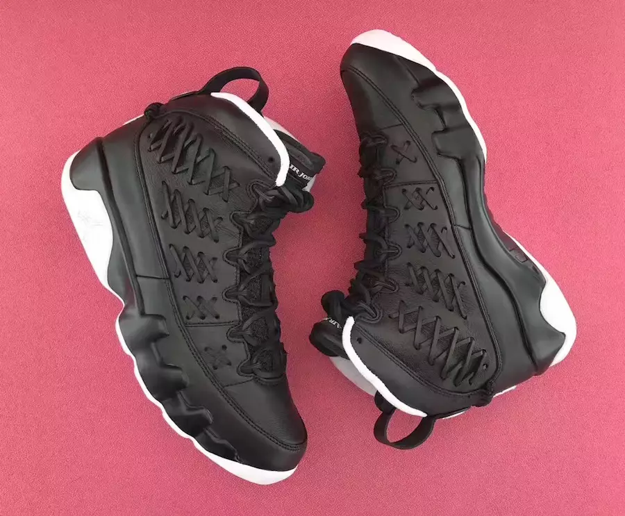 Air Jordan 9 Pacáiste Glove Baseball Leathar Dubh