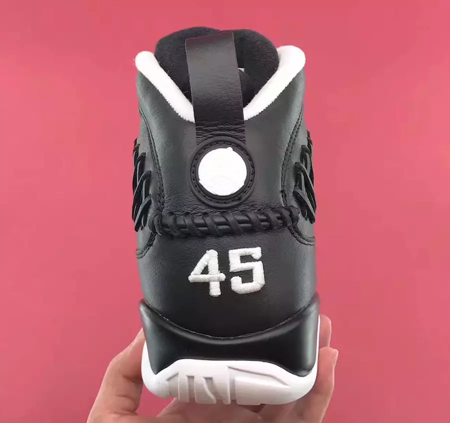 Pacote de luvas de beisebol Air Jordan 9 couro preto