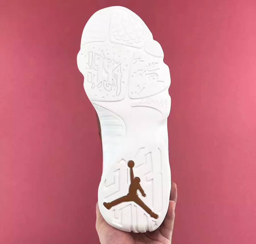 Сумка для бейсбольных перчаток Air Jordan 9, коричневая кожа