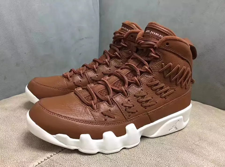 Guant de beisbol Air Jordan 9 cuir marró