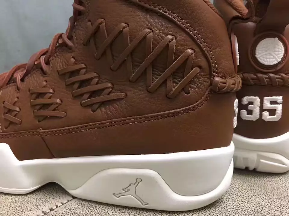 Air Jordan 9 Бейсбол мээлейи Браун Кожа