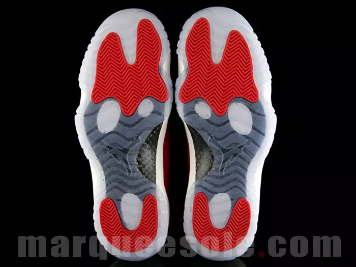 Red Jordan 11 сыртқы табаны