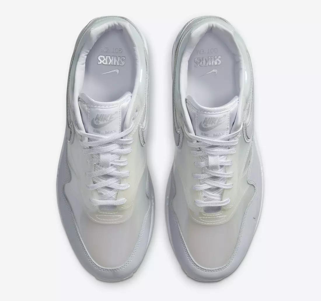 Nike Air Max 1 SNKRS טאָג גאַט אַ DA4300-100 מעלדונג טאָג