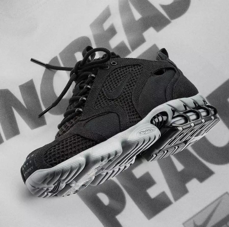 Stussy Nike Air Zoom Spiridon Cage 2 Black Cool Grey CQ5486-001 Датум на издавање