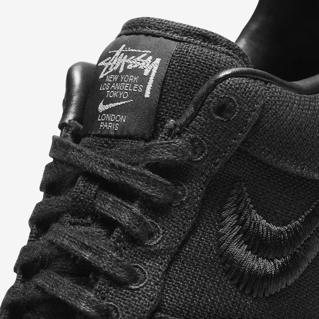 Stussy Nike Air Force 1 Black CZ9084-001 Release Date баасы