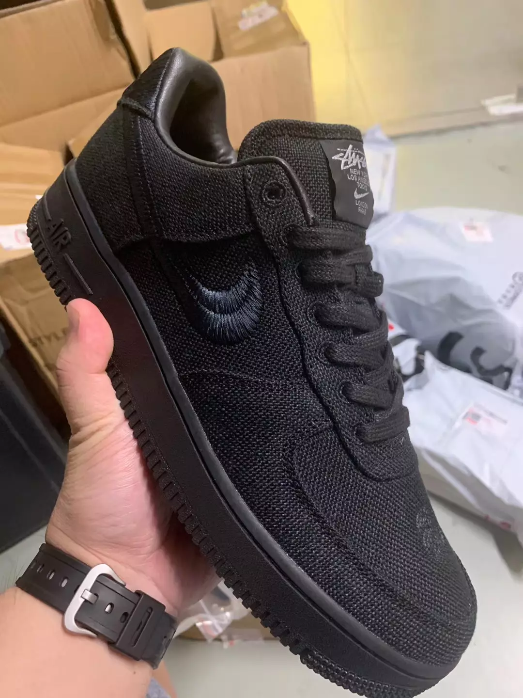 Stussy Nike Air Force 1 Low Black CZ9084-001 Թողարկման ամսաթիվ