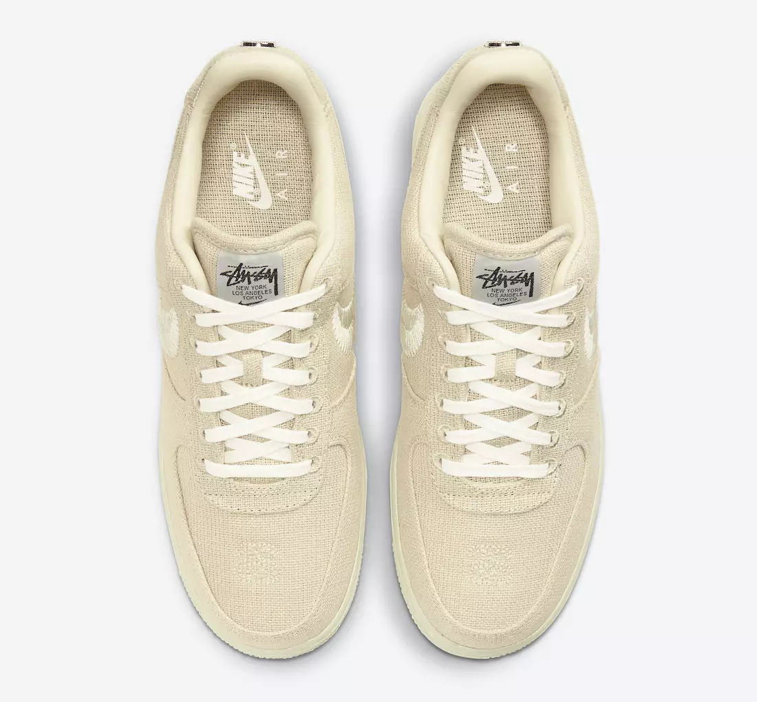 Stussy Nike Air Force 1 Fossil CZ9084-200 Megjelenési dátum