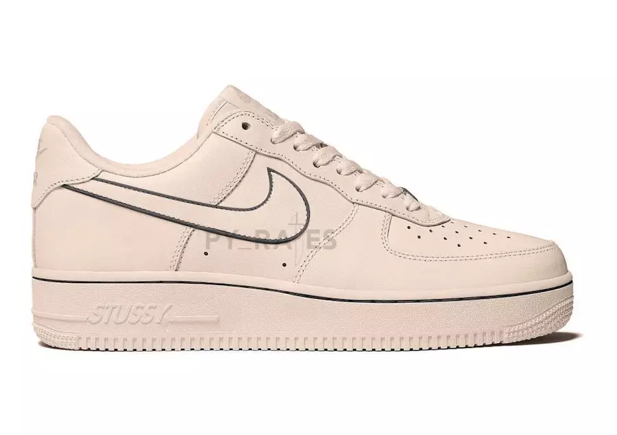 Stussy Nike Air Force 1 Data ta' Rilaxx tal-Ġebla Fossili Baxxa