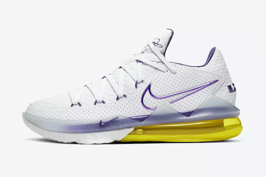 Giá ngày phát hành Nike LeBron 17 Low Lakers Home CD5007-102